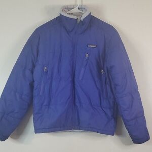 Patagonia Puffer Coat Size XS Womens Vintage Lobelia Solid